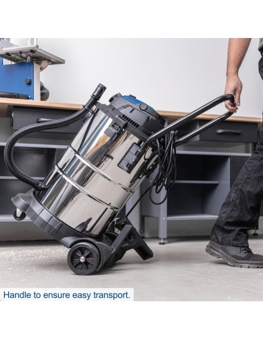 5 - Aspirateur eau et poussiere inox 1400W 50L Scheppach VC50