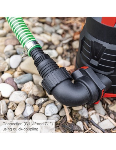 4 - Pompe submersible eaux claires et sombres 400 W 90000 l/h Scheppach dwp400