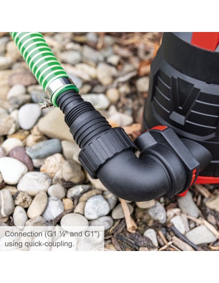 4 - Pompe submersible eaux claires et sombres 400 W 90000 l/h Scheppach dwp400