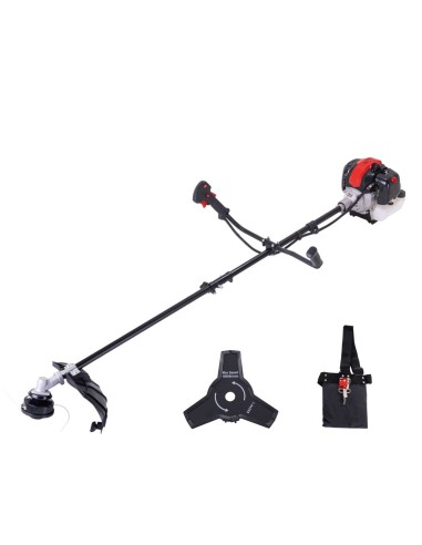 1 - Tondeuse debroussailleuse thermique moteur 2 temps 52cc Scheppach pbc520