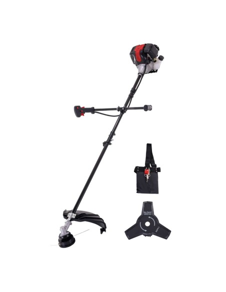 1 - Tondeuse debroussailleuse thermique moteur 4 temps 31cc Scheppach pbc310-4s