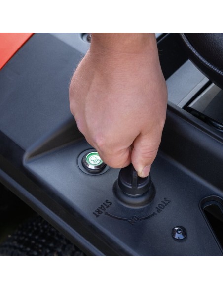 3 - Tracteur tondeuse a essence demarrage electrique 196cc 61cm Scheppach mr200-61