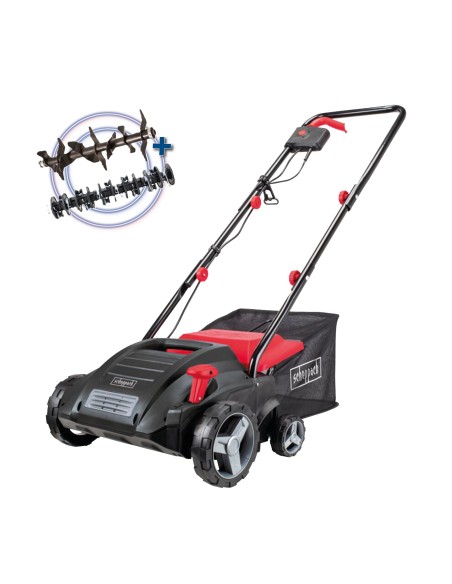 1 - Aerateur scarificateur electrique 32cm bac 30l 16-20 lames Scheppach SC32