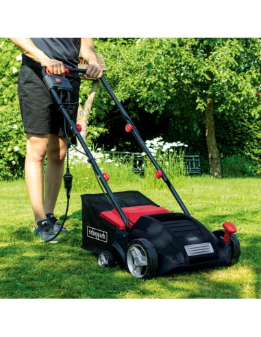 4 - Aerateur scarificateur electrique 32cm bac 30l 16-20 lames Scheppach SC32