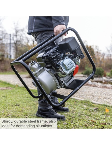 4 - Motopompe a essence auto-amorcante 5.3HP 212cc 32'000 l/h Scheppach PWP32