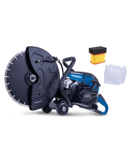 Tronconneuse a essence 65cc pour beton disque 350mm Scheppach pts400