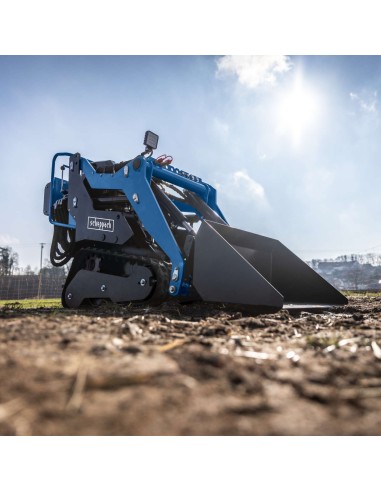 Mini-chargeuse compacte chenilles 8,5CV capacite charge 200kg Scheppach mkl730