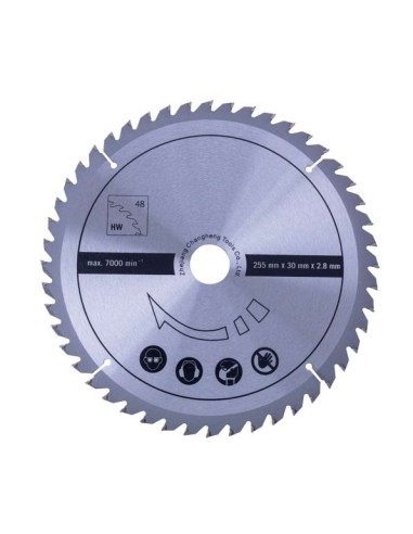 Lame circulaire bois 255 x 30 mm 48t Scheppach
