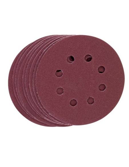 1 - Kit de 9 disques abrasifs 125 mm grain 80/180/240 pour ponceuse bts700 Scheppach