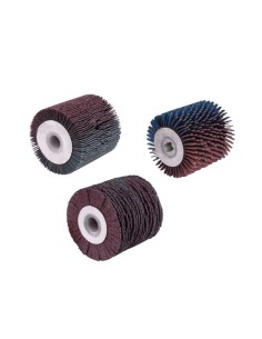 1 - Kit de 3 brosses ideales pour bois pour satinatrice mrs500 Scheppach