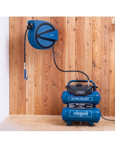 Enrouleur automatique de tuyau d'air comprime 15 m Scheppach ahr15