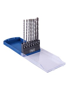 1 - Set de forets pour beton attache sds-plus pour perceuses a percussion Scheppach