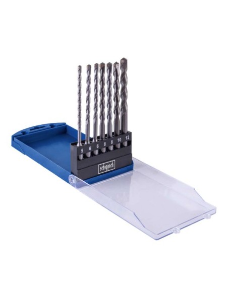 1 - Set de forets pour beton attache sds-plus pour perceuses a percussion Scheppach