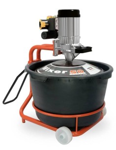 1 - Melangeur colle mortier avec fouet et seau 230V 65L Battipav mixer 50 super