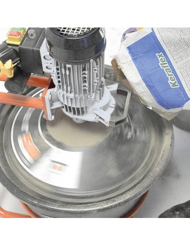 3 - Melangeur colle mortier avec fouet et seau 230V 65L Battipav mixer 50 super