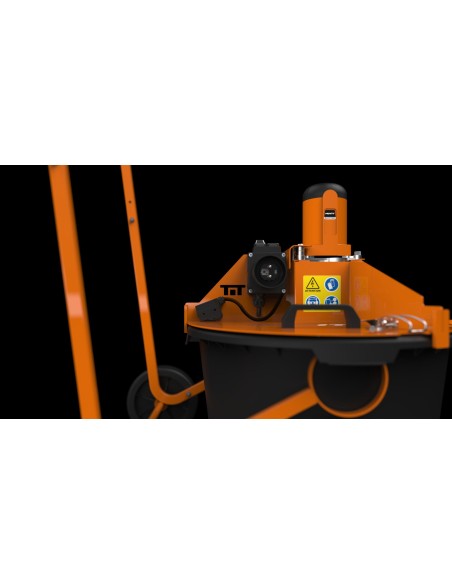 5 - Melangeur pour colle mortier avec fouet et seau 230V 65 l Battipav mixit