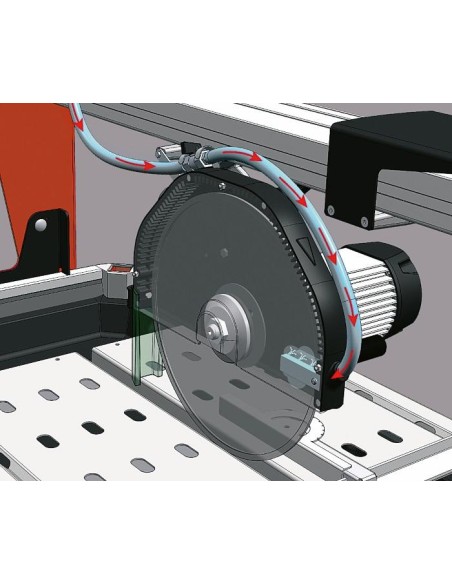 Segatrice a ponte per marmo 230v 1500x85mm lama 300mm battipav supreme 150s