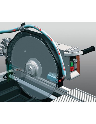 4 - Machine de decoupe de pierre eau humide 80x11cm lame 350mm Battipav elite 80s