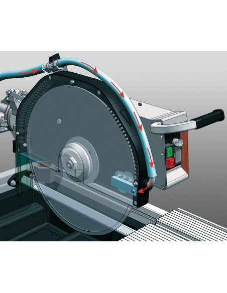 4 - Machine de decoupe de pierre eau humide 80x11cm lame 350mm Battipav elite 80s