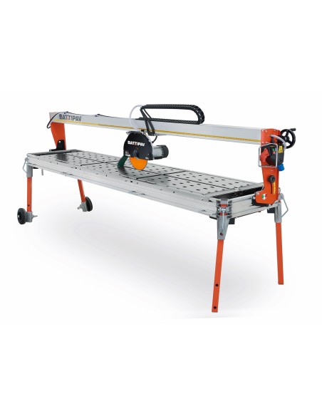 1 - Scie a pont pour pierre 230v 1500x110mm lame 350mm Battipav prime 150s