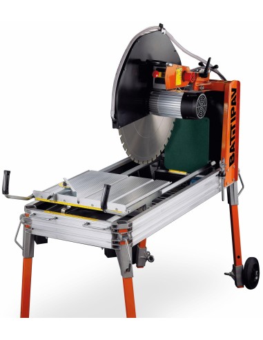 2 - Machine de decoupe de pierre eau 400v 55x27cm lame 700mm Battipav expert 700