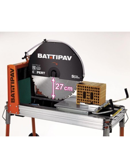 3 - Machine de decoupe de pierre eau 230v 55x27cm lame 700mm Battipav expert 700