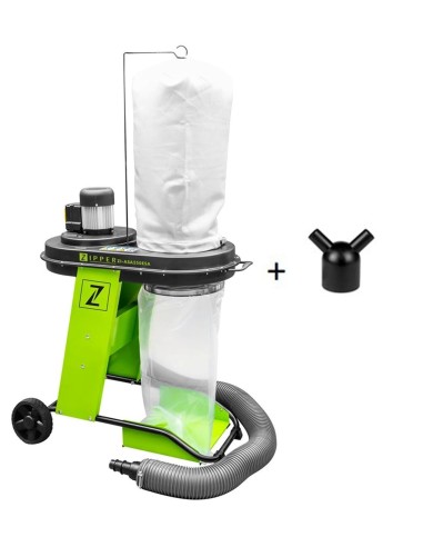 1 - Aspirateur poussiere extracteur copeaux bois Zipper zi-asa550esa