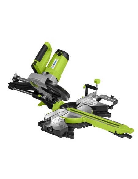 2 - Scie a onglets 2000w 255 mm bois plastique aluminium acier Zipper zi-kgs255ds