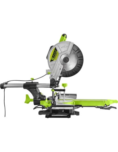 4 - Scie a onglets 2000w 255 mm bois plastique aluminium acier Zipper zi-kgs255ds