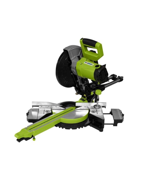 5 - Scie a onglets 2000w 255 mm bois plastique aluminium acier Zipper zi-kgs255ds