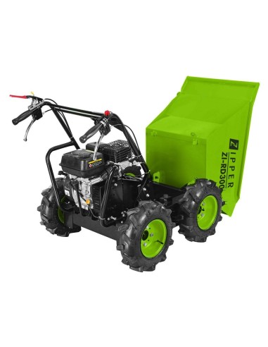 Motocarriola a ruote 4x4 a benzina 196cc 300kg Zipper zi-rd300
