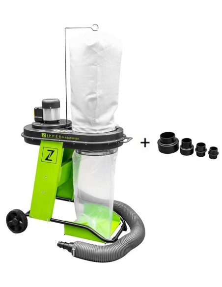 Aspiratore trucioli sacco aspiratrucioli carrellato Zipper zi-asa550e