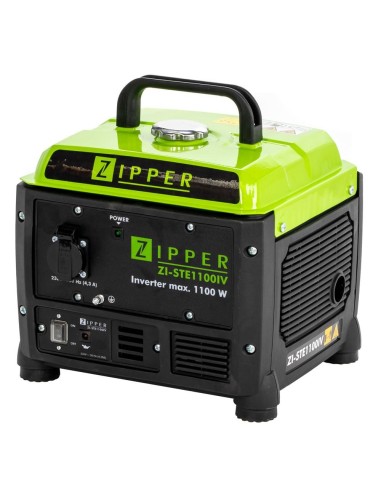 1 - Groupe electrogene inverter portable 1100w 230v Zipper zi-ste1100iv