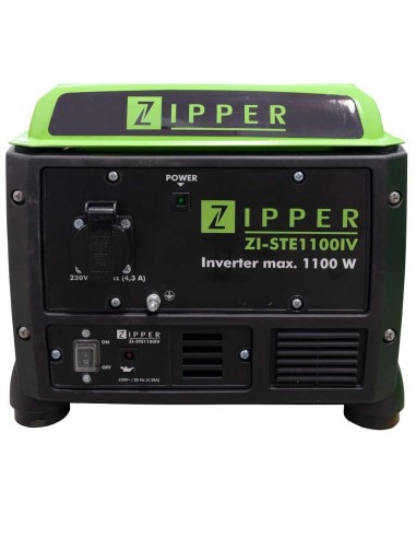 2 - Groupe electrogene inverter portable 1100w 230v Zipper zi-ste1100iv