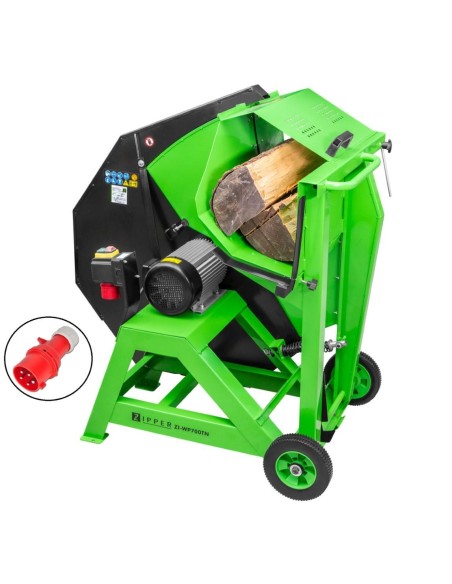 1 - Scie bûches pivotant tronconneuse electrique 400v 70cm Zipper zi-wp700tn