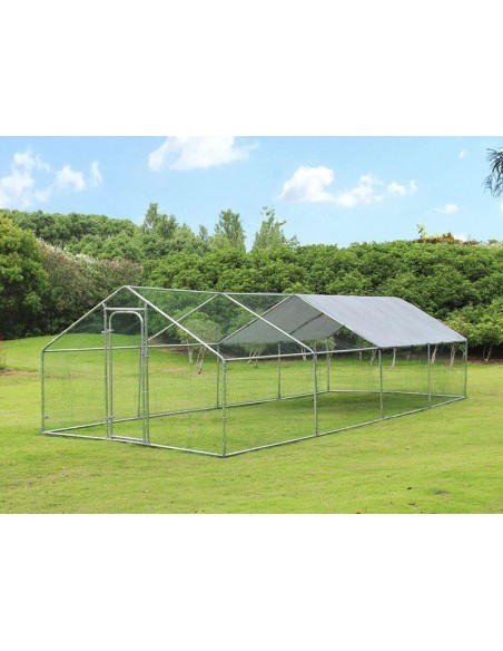 Gabbia per polli da esterno 3x8x2,5mt in acciaio zincato Zipper zi-cr382