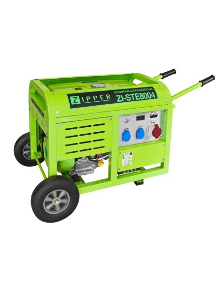 1 - Generatore di corrente 9300w 2 prese 230v + 1 presa 400v Zipper zi-ste8004
