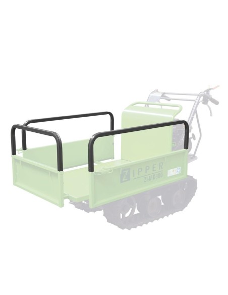 1 - Rails lateraux pour mini dumper a chenilles md300 Zipper md300fma