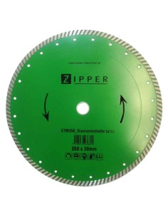 1 - Disque de diamant turbo pour batiment pour stm350 350x30 mm Zipper zi-stm350dst