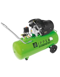1 - Compresseur d'air 230v 100 lt huile-lubrifie Zipper zi-com100-2v5