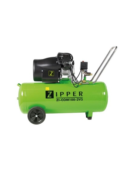 2 - Compresseur d'air 230v 100 lt huile-lubrifie Zipper zi-com100-2v5