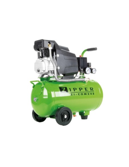 1 - Compresseur d'air 1 cylindre huile lubrifie 24 lt 230v Zipper zi-com24e