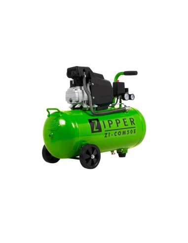 1 - Compresseur d'air direct huile lubrifie 50 lt 230v Zipper zi-com50e