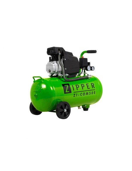 1 - Compresseur d'air direct huile lubrifie 50 lt 230v Zipper zi-com50e
