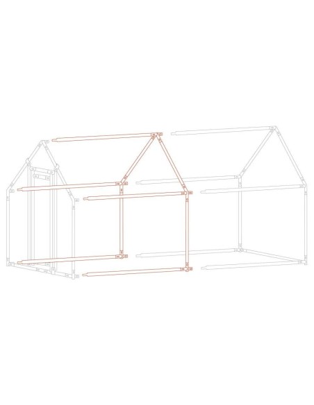 1 - Extension de l‘enclos pour animaux domestiques 2m Zipper zi-cr-2m