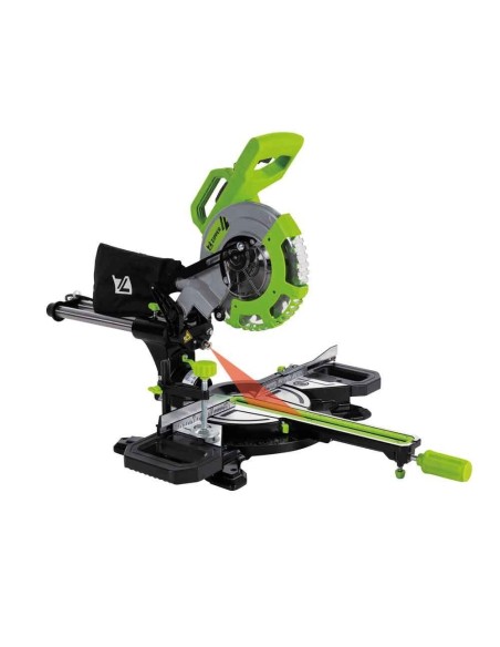 2 - Scie à onglets bois plastique aluminium acier 1700W 120mm Zipper zi-kgs210ds