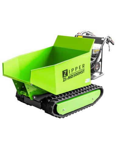 2 - Brouette dumper a chenilles moteur 302cc 500 kg Zipper zi-md500hst