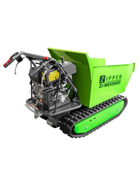 3 - Brouette dumper a chenilles moteur 302cc 500 kg Zipper zi-md500hst