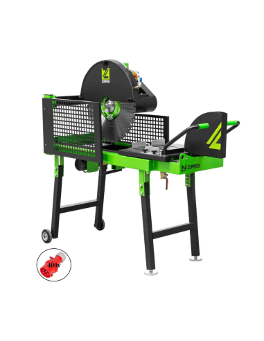 2 - Coupe carrelage pietement pliant electrique 4000 W scie 600 mm Zipper zi-zsm600