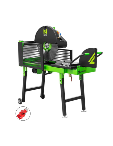 2 - Coupe carrelage pietement pliant electrique 4000 W scie 600 mm Zipper zi-zsm600